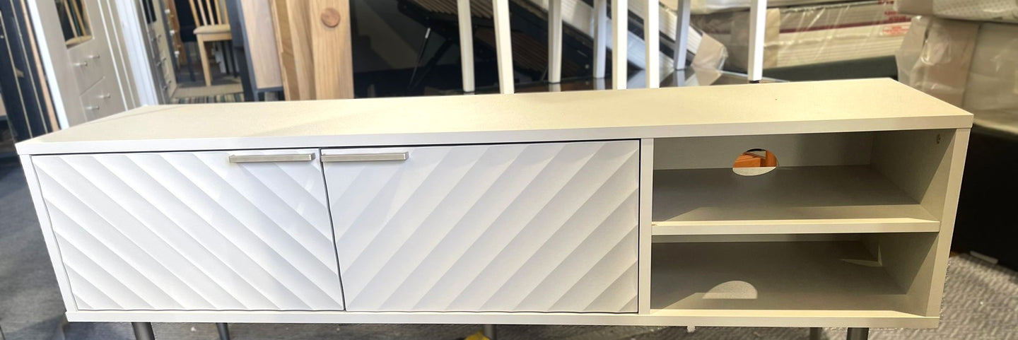 Assembled Habitat Oti 2 Door TV Unit - Champagne